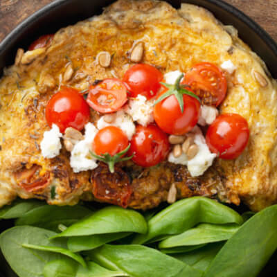 Omelette with Freevia Goat Cheese